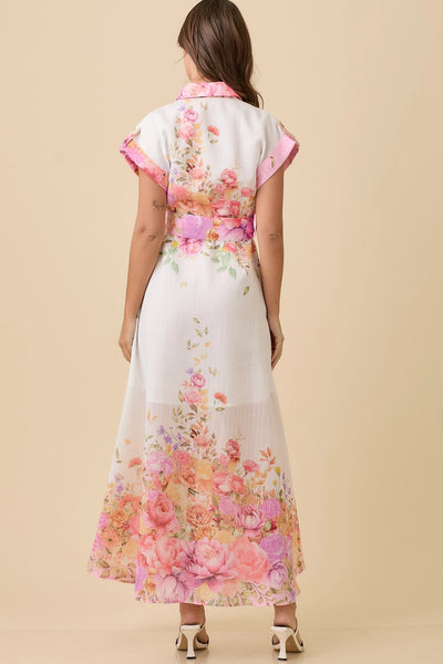 Sophie Floral Collar Maxi Dress