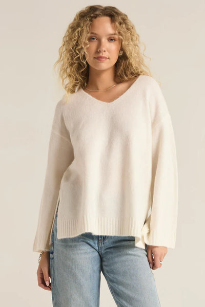 Z Supply V-Neck Oversized Sweater