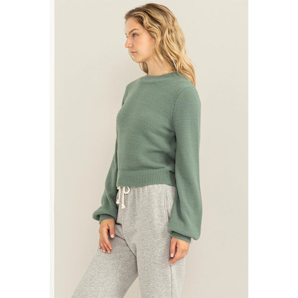 Sage Green Crewneck Sweater