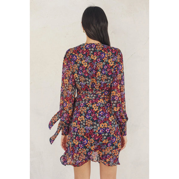 Nessa Floral Printed Wrap Dress