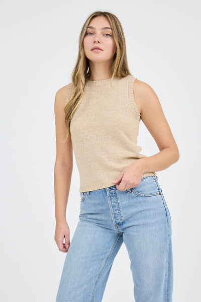 Sleeveless Sweater Top