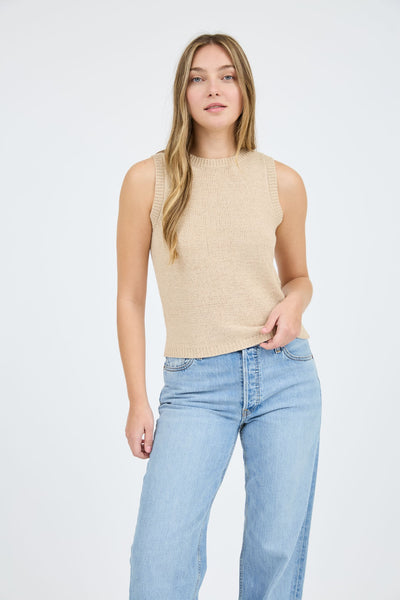 Sleeveless Sweater Top