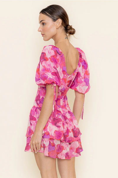 Camila Floral Puff Sleeve Mini Dress