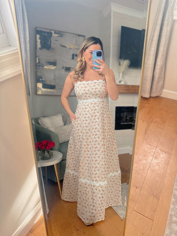 Maddy Eyelet Maxi Dress