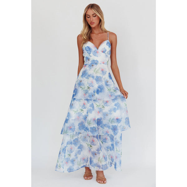 Bella Organza Floral Maxi Dress