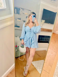 Ava Ruffle Long Sleeve Romper