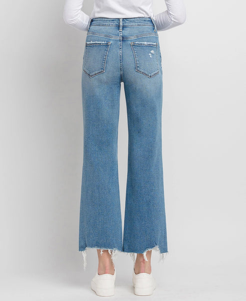 Flying Monkey High Rise Slim Wide Leg Jean