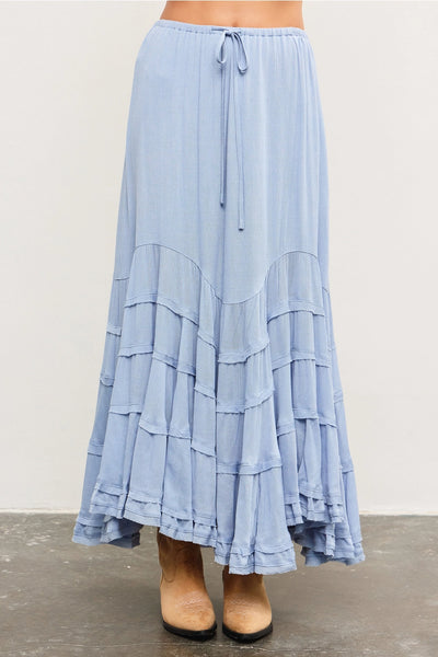 Livvy Boho Tiered Ruffle Skirt