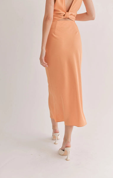 Peach Slip Skirt