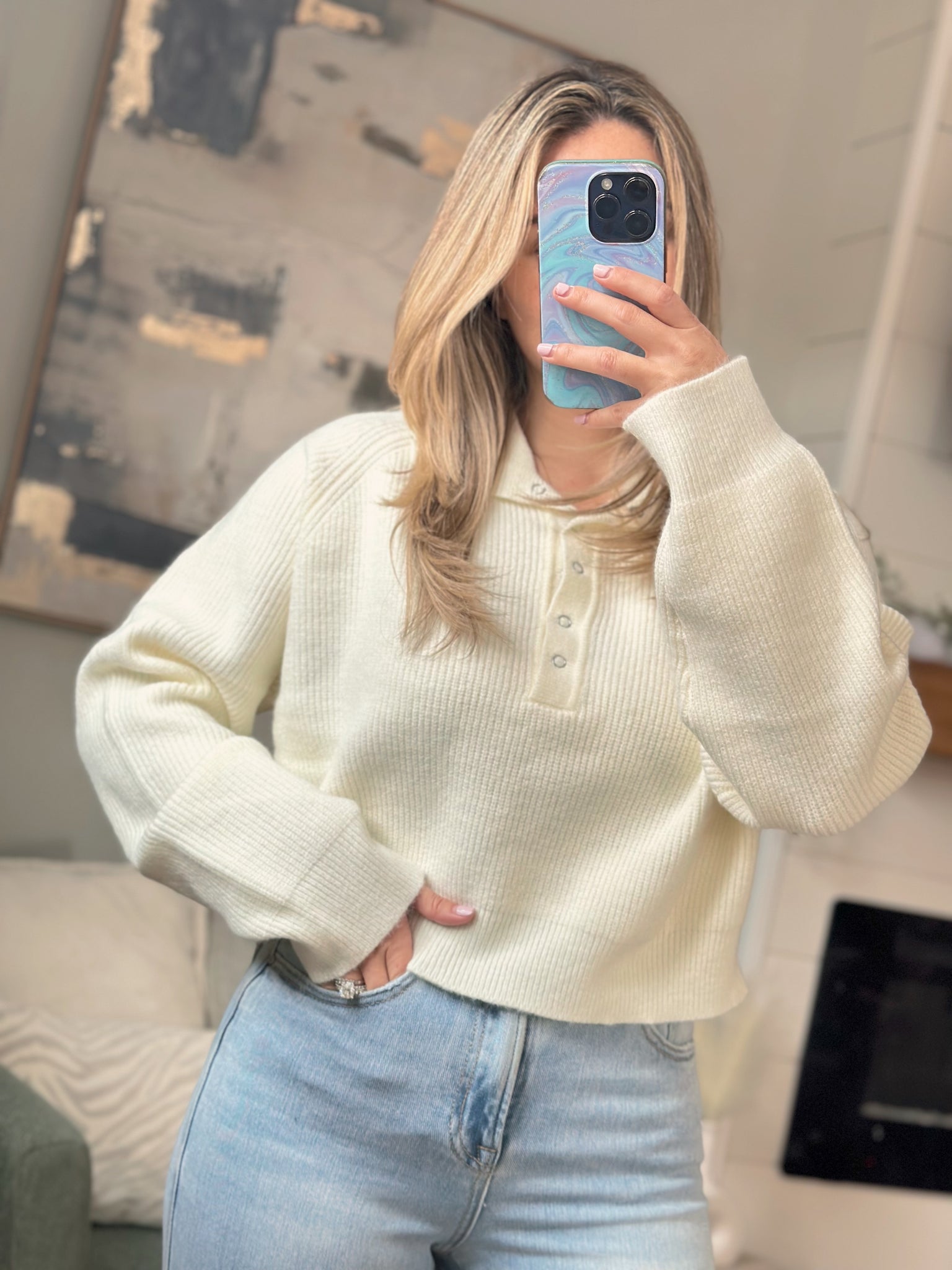 Emerson Ivory Pullover Sweater