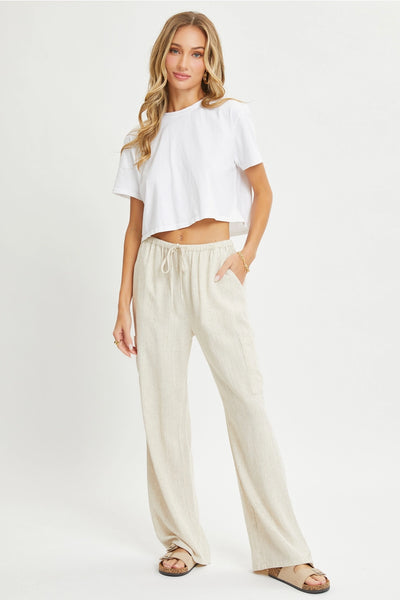 Oatmeal Linen Pants