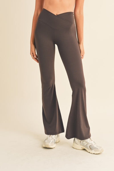 Chocolate Brown Flare Legging