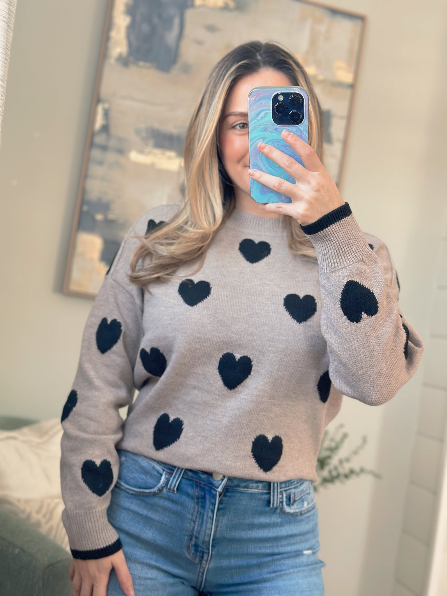 Six Fifty Heart Sweater