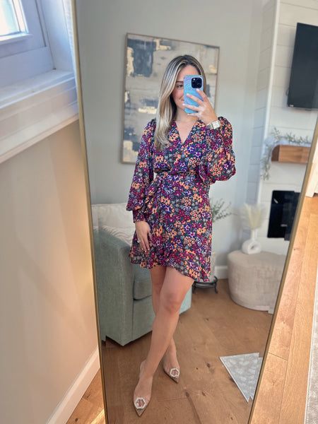 Nessa Floral Printed Wrap Dress