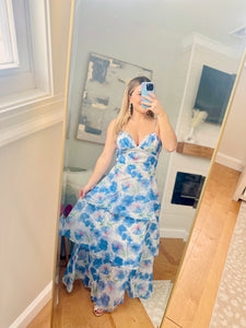 Bella Organza Floral Maxi Dress