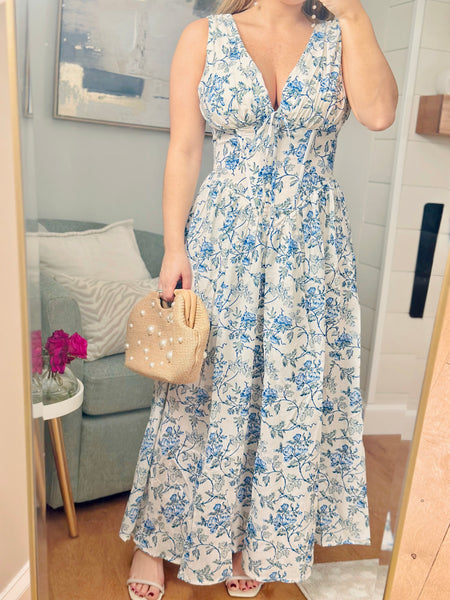 Addy Floral Printed Maxi Dress