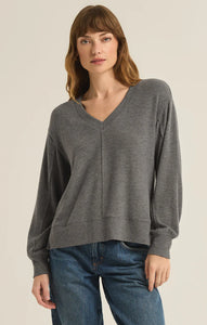 Z Supply Cloud V-Neck Long Sleeve