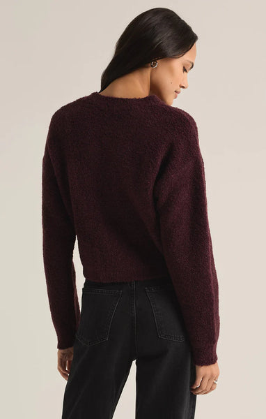 Z Supply Wine Plush Sweater