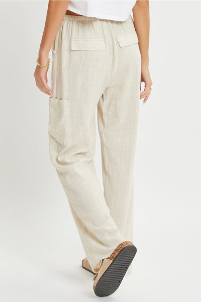 Oatmeal Linen Pants