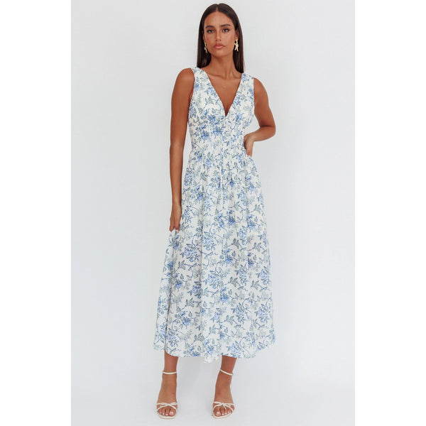 Addy Floral Printed Maxi Dress