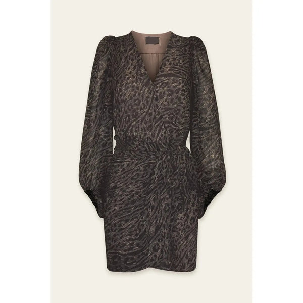 Tessa Animal Printed Wrap Dress